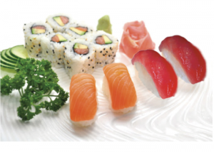 [J16] 6 California saumon avocat, 2 sushi saumon, 2 sushi thon
